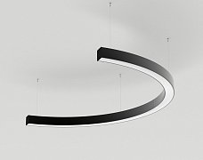 Светильник SP-LINE-HANG-ARC-C3535-D800-34W Warm3000 (BLACK, 230V) (Arlight, Металл)