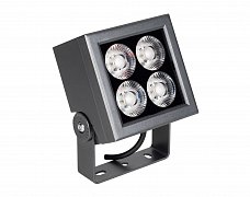 Прожектор KT-BLOCK-S130x130-15W RGBW-Day (Графит, 15 deg, 24V, DMX512) (Arlight, IP66 Металл, 3 года)