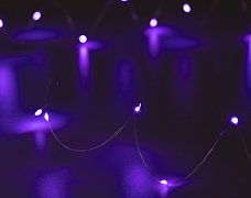 Светодиодная гирлянда ARD-DEW-HOME-2000-CLEAR-20LED-STD Purple (1.5V, Battery Pack, Cork) (Ardecoled, IP20)