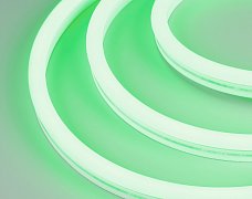 Лента герметичная WAVE-SIDE-A120-12x25mm 230V Green (12 W/m, IP67, 50m, wire x2) (Arlight, Грибовидная форма)