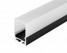 Профиль с экраном SL-LINE-2011M-2500 BLACK+OPAL RCT (Arlight, Алюминий)