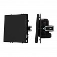 ARL NOBE Выключатель перекрёстный 1 кл софт-тач черный оникс SWT-MKX1-SFPL-BK (250V, 10A) (Arlight, -)