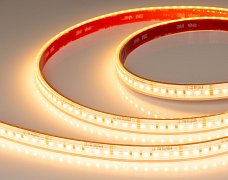 Светодиодная лента герметичная RTW-PS-A140-12mm 24V Warm2400 (4-18 W/m, IP67, 5m) (Arlight, CRI>90)