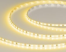 Светодиодная лента RT-A120-5mm 12V Yellow (9.6 W/m, IP20, 5m) (Arlight, 9.6 Вт/м, IP20)