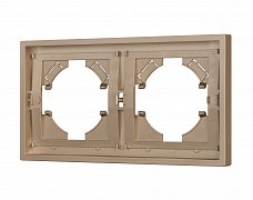 Рамка пластиковая FRM-TENDO-PL-2-GD (Arlight, Песочный)