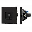 Механизм компьютерной розетки SCT-TENDO-MPC1-SFPL-BK (RJ-45, CAT6) (Arlight, Матовый черный)