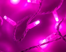 Светодиодная гирлянда ARD-STRING-CLASSIC-10000-WHITE-100LED-STD PINK (230V, 7W) (Ardecoled, IP65)
