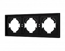 Рамка пластиковая FRM-TENDO-SFPL-3-BK (Arlight, Матовый черный)