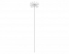 Светильник KT-DANDEL-BOLL-H495-0.5W Warm3000 (WH, 24 deg, 24V) (Arlight, IP65 Металл, 3 года)