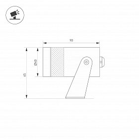 Прожектор ALT-SPARK-ZOOM-R40-4W Warm3000 (Графит, 15-36 deg, 230V) (Arlight, IP67 Металл, 5 лет)