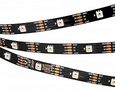 Светодиодная лента SPI-5000-RAM-5060-30 12V Cx1 RGB-Auto (Black 10mm, 4.8W/m, IP20) (Arlight, Открытый, IP20)