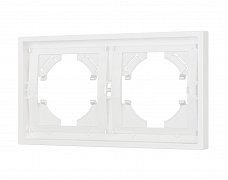 Рамка пластиковая FRM-TENDO-SFPL-2-WH (Arlight, Матовый белый)
