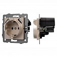 Механизм розетки с USB зарядкой SCT-MUAA-PL-GD-V (250V, 16A) (Arlight, -)