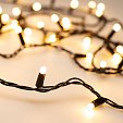 Светодиодная гирлянда ARD-STRING-CLASSIC-1000-BLACK-100LED-MILK PULSE Warm (230V, 7W) (Ardecoled, IP65, 1 год)