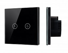 Выключатель сенсорный SWT-OMALI-S02-ZB-BK (250V, 10A, Zigbee) (Arlight, Стекло)