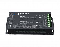 INTELLIGENT ARLIGHT Диммер SMART-PWM-104-73-SH-SUF Black (12-48V, 4x6A, RJ-45, TUYA Wi-Fi, 2.4G) (IARL, IP20 Металл, 5 лет)