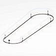Основание ART-APRIORI-OVAL-ROD-200-3000x1000 (BK) (Arlight, IP20 Металл, 3 года)