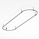 Основание ART-APRIORI-OVAL-ROD-200-3000x1000 (BK) (Arlight, IP20 Металл, 3 года)