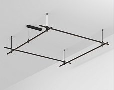 Основание ART-APRIORI-QUADRAT-ROD-400-2000x2000 (BK) (Arlight, IP20 Металл, 3 года)