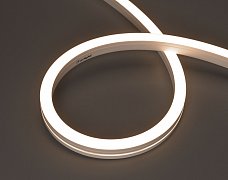 Лента герметичная MOONLIGHT-SIDE-A140-12x17mm 24V Warm3500 (9.6 W/m, IP67, 5m, wire x2) (Arlight, Вывод боковой, 3 года)