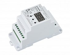 INTELLIGENT ARLIGHT Релейный модуль SMART-702-82-2G-DRO-PS (230V, 2x8A, 2.4G) DIN-рейка (IARL, IP20 Пластик, 5 лет)