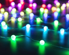 Светодиодная гирлянда ARD-BEAD-HOME-10000-CLEAR-100LED RGB (5V, USB, ПДУ) (Ardecoled, IP20 Пластик)