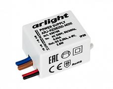 Блок питания ARJ-KE08350-MINI (2.8W, 350mA) (Arlight, IP20 Пластик, 5 лет)