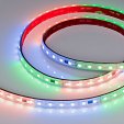 Светодиодная лента герметичная SPI-P-BA120-14mm 24V RGBW-White-PX6-BPT (16 W/m, IP66, 5060/2835, 5m) (Arlight, бегущий огонь)