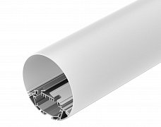 Профиль с экраном SL-ROUND-D90-2500 ANOD+OPAL (Arlight, Алюминий)