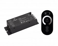Диммер ARL-3022-OVAL-DIM Black (12-24V, 1x25A, ПДУ, RF) (Arlight, IP20 Металл, 2 года)