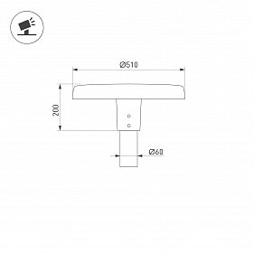 Светильник ALT-CAN-50W Day4000 (BK, 140 deg, 230V) (Arlight, IP65 Металл, 5 лет)