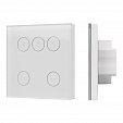 INTELLIGENT ARLIGHT Сенсорная панель SMART-TRIAC-601-11 Белая (230V, 1.5A, TUYA Wi-Fi, 2.4G) (IARL, IP20 Пластик, 5 лет)