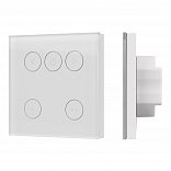 INTELLIGENT ARLIGHT Сенсорная панель SMART-TRIAC-601-11 Белая (230V, 1.5A, TUYA Wi-Fi, 2.4G) (IARL, IP20 Пластик, 5 лет)