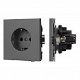Механизм электрической розетки SCT-TENDO-MEU1-SFPL-GR (230V, 16A) (Arlight, Матовый графитовый)