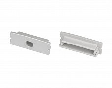 Заглушка LINE-3010 SILVER с отверстием (Arlight, Пластик)