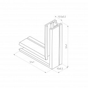 Коннектор угловой MAG-MICROCOSM-CON-L90 (BK) (Arlight, IP20 Металл, 3 года)