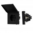 Механизм розетки влагозащищённый SCT-TENDO-MCP-SFPL-BK (230V, 16A) (Arlight, Матовый черный)