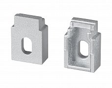 Заглушка WALL-FANTOM-BENT-W10-SIDE с отверстием (Arlight, Пластик)