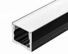 Профиль SL-SLIM-H13M-2000 BLACK (Arlight, Алюминий)