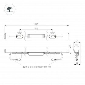 Светодиодный прожектор AR-LINE-1000L-48W-24V RGB-Warm3000 (Grey, 15x45 deg, DMX512) (Arlight, Закрытый)