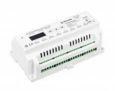 INTELLIGENT ARLIGHT Релейный модуль SMART-SWITCH-708-82-D2-DIN (230V, 8x10A, DALI, DMX512) (IARL, IP20 Пластик, 5 лет)