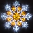 Фигура светодиодная ARD-SNOWFLAKE-M12-900x900-576LED White/Warm (230V, 36W) (Ardecoled, IP65, 1 год)