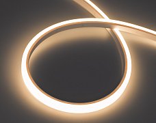 Лента герметичная WAVE-TOP-PU-A144-10x10mm 24V Warm3500 (5 W/m, IP68, 1m, wire x1) (Arlight, Вывод боковой, 3 года)