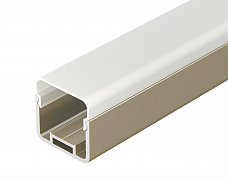 Профиль с экраном LINE-D-3030-2000 SQUARE OLIVE GREY+OPAL (Arlight, Алюминий)