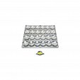 Блок линз 24B70-M120х120 (70°, 24x LED) (Turlens, -)