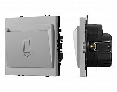 ARL NOBE Выключатель карточный магнитный софт-тач никель SWT-CRD-SFPL-IS (250V, 25A) (Arlight, -)