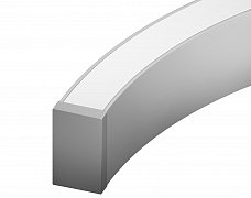 Профиль LINE-3560-BENT-SIDE-2000 ANOD (Arlight, Алюминий)