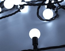 Светодиодная гирлянда ARD-BALL-CLASSIC-D23-20000-BLACK-160LED WHITE (230V, 7W) (Ardecoled, IP65)