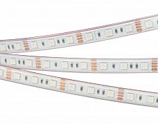 Светодиодная лента RTW 2-5000P 12V RGB 2x (5060, 300 LED, LUX) (Arlight, 14.4 Вт/м, IP66)