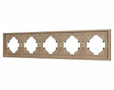 Рамка пластиковая FRM-TENDO-PL-5-GD (Arlight, Песочный)